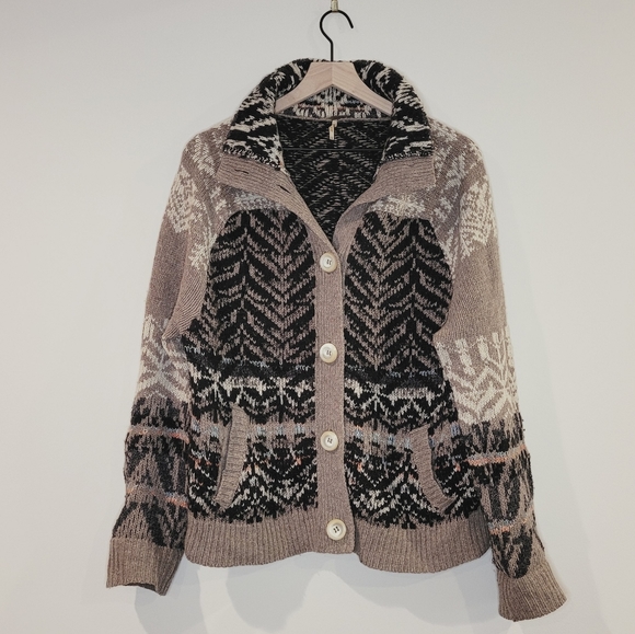 Free People Sweaters - Free People Fair Isle Nordic Cardigan Sweater